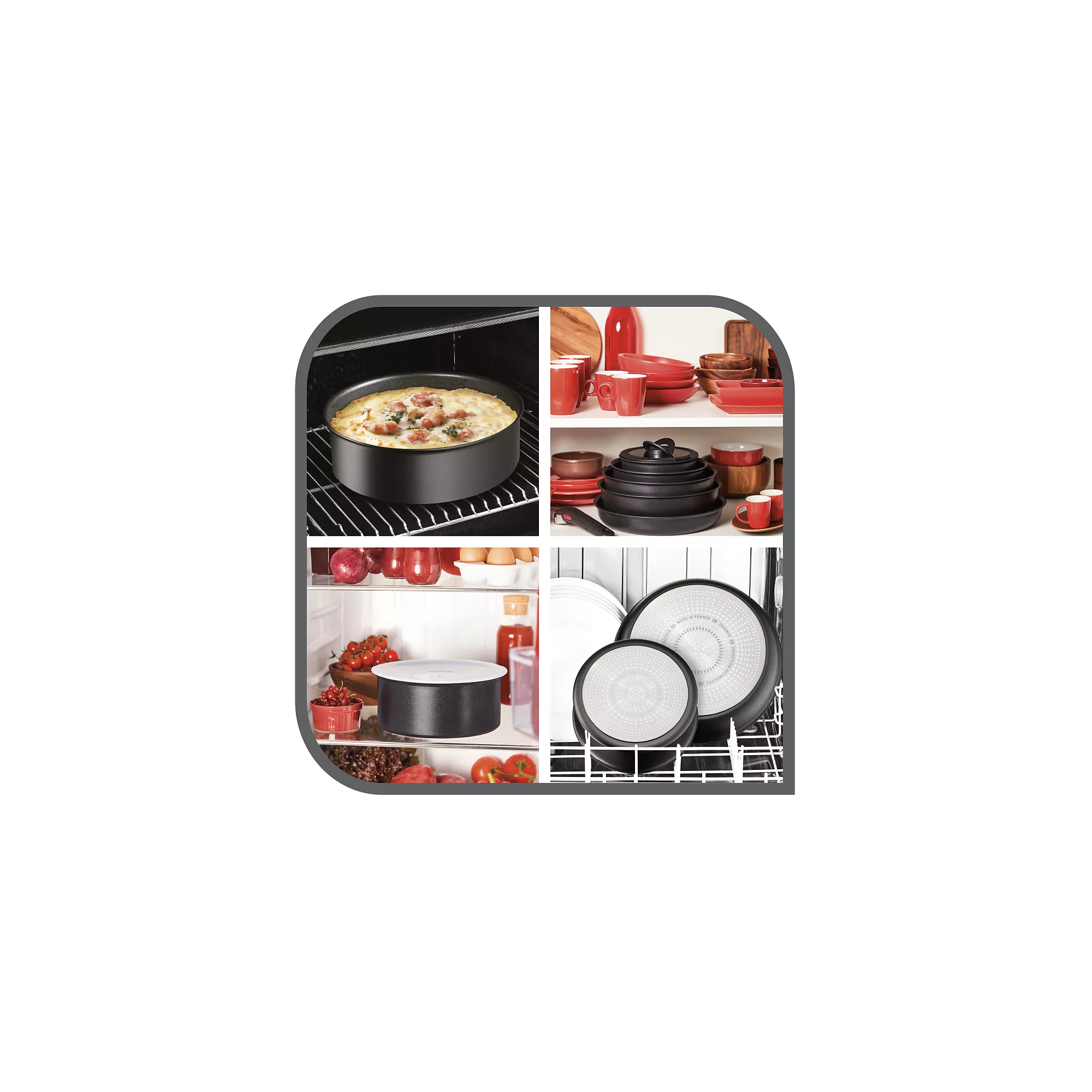 Tefal Ingenio Emotion, 8-piece Cookware Set - Uncoated Stainless Steel 4