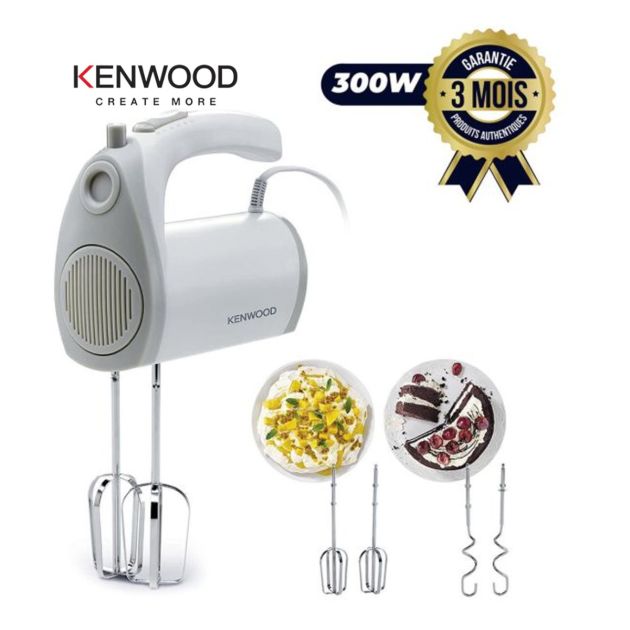 خلاط يد كينوود - HMP20 - 300 واط - 5 سرعات + توربو - أبيض 2