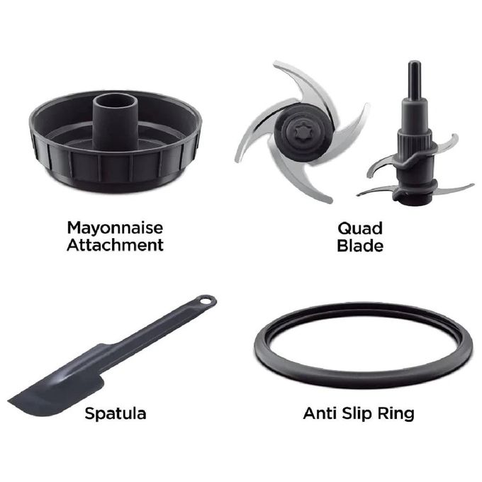 Kenwood Mini Electric Chopper Easy Chop -500W- with 2 x 500 ml Bowls CHP61.200WH 4