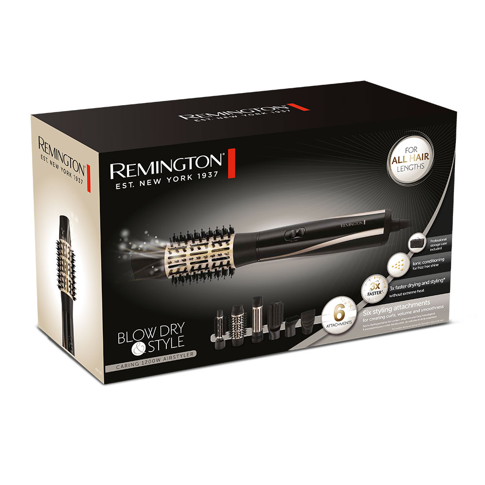 فرشاة الهواء الساخن ريمنجتون Blow Dry & Style AS7700 مع 6 ملحقات تصفيف by Remington - View 2