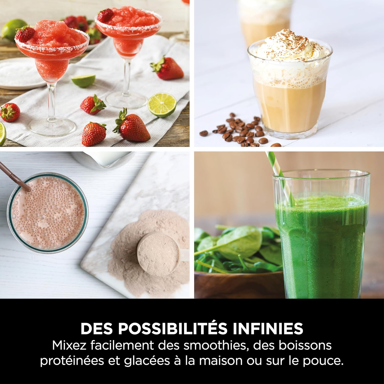 نينجا بلاست طقم 2 خلاطات محمولة 530 مل 10