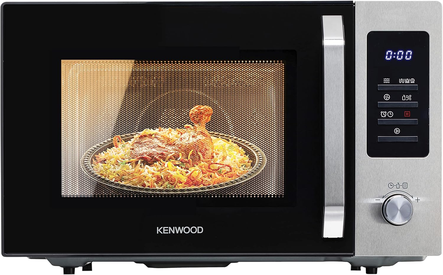 Kenwood 30L Microwave Oven with Grill and Convection MWM31.000BK Black/Silver
