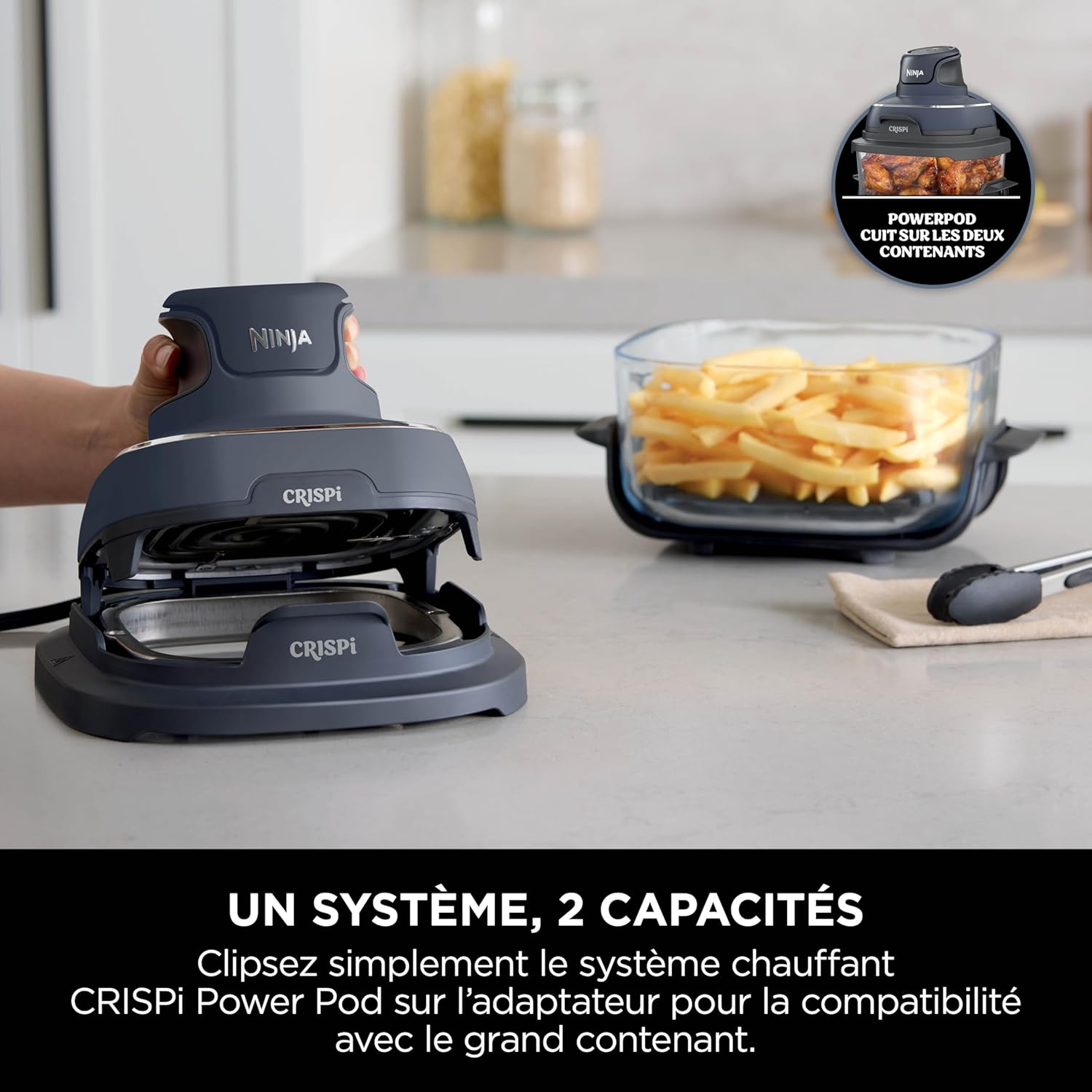 قلاية هوائية محمولة نينجا CRISPi بسعة 3.8 لتر، 1700 واط، FN101EUG 9