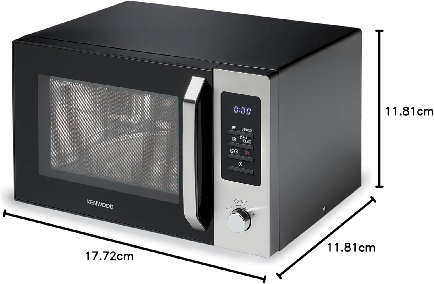 Kenwood 30L Microwave Oven with Grill and Convection MWM31.000BK Black/Silver 5