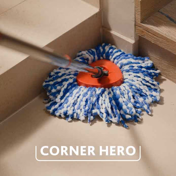 إعادة تعبئة ممسحة Vileda H2prO Spin Mop – تنظيف قوي ويدوم طويلاً من الألياف الدقيقة 5