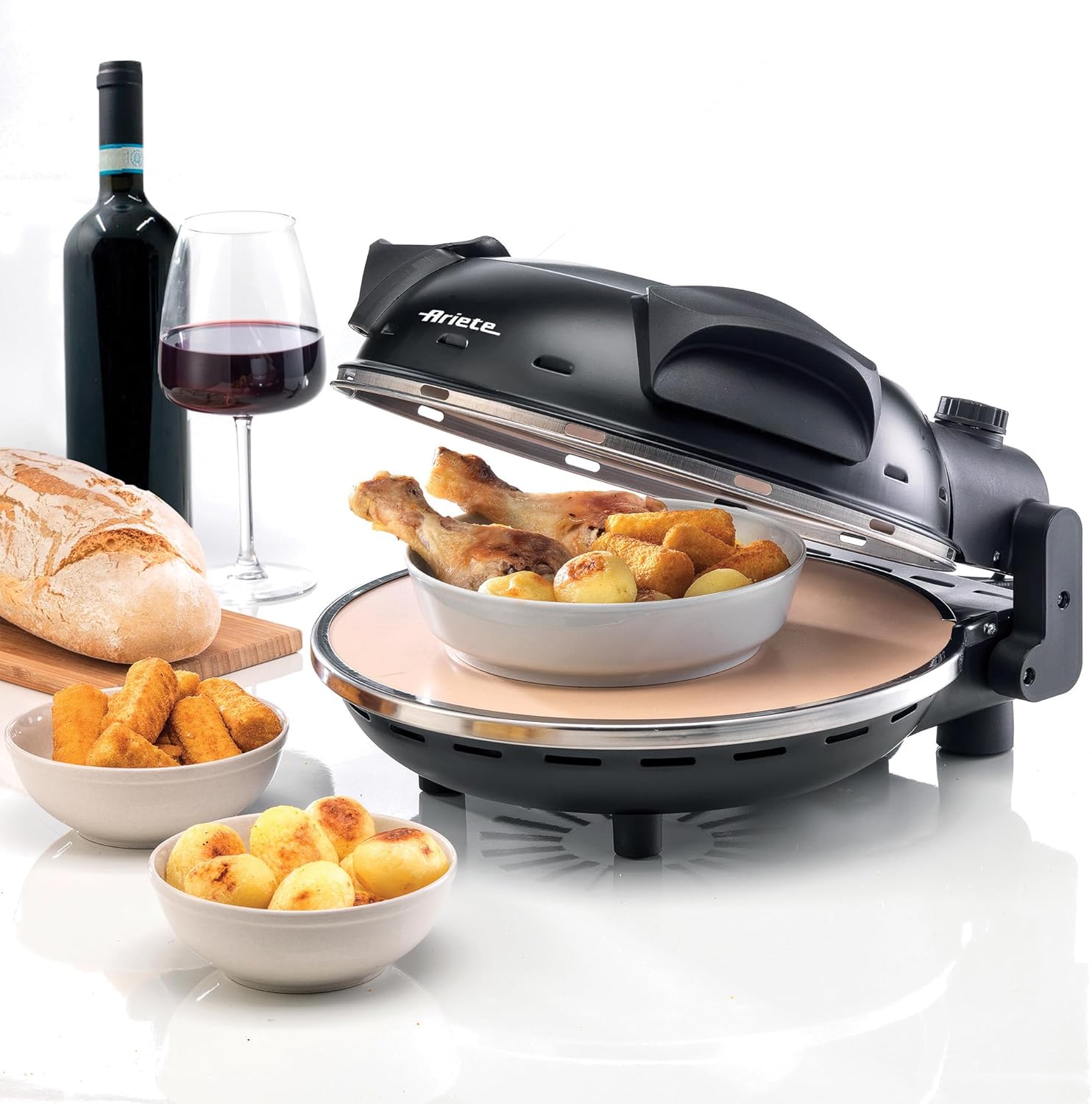 فرن بيتزا أريتي مع نافذة | أسود 4