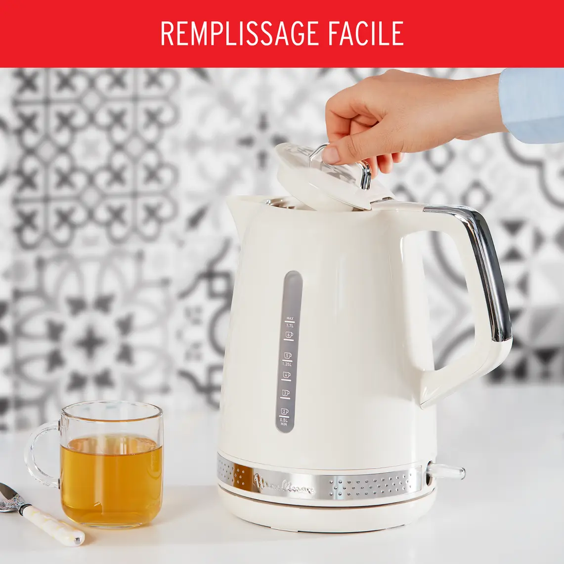 Moulinex Bouilloire electrique Soleil 1.7L 2400W 5