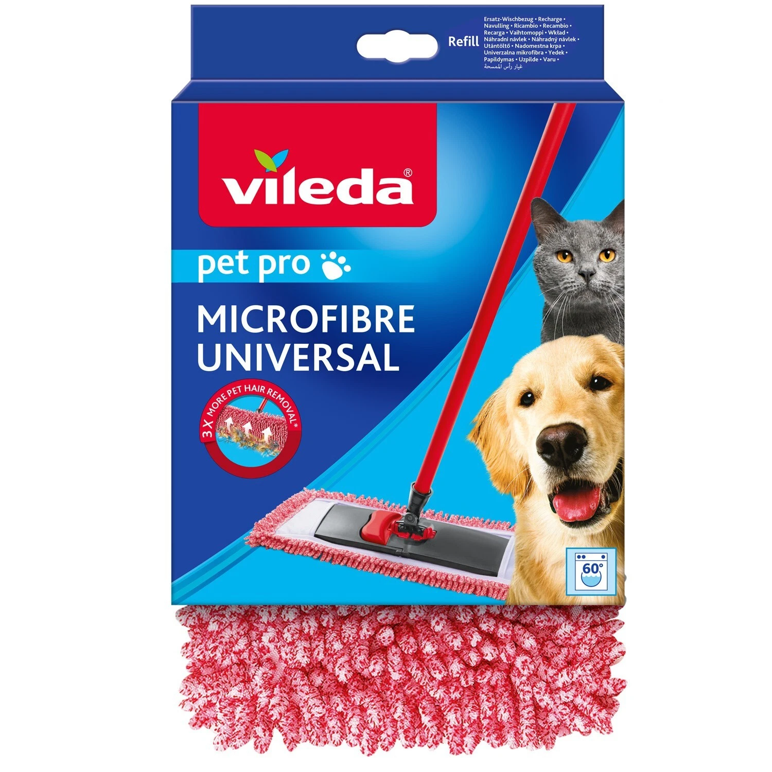 Vileda Pet Pro Microfibre Universal Replacement Cover by Vileda