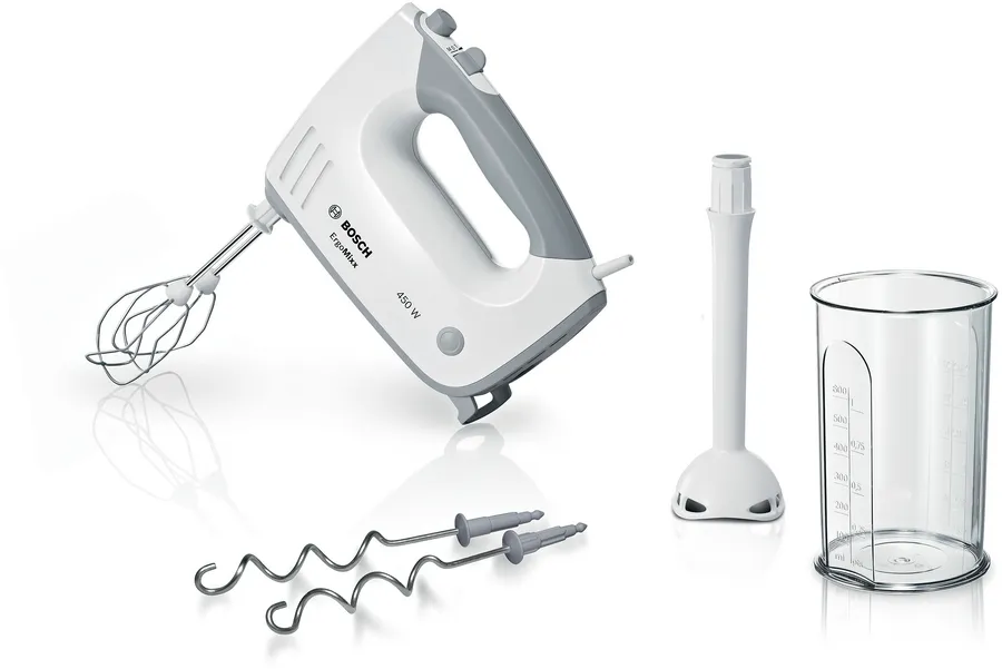ErgoMixx Hand Mixer & Hand Blender 450W White by Bosch