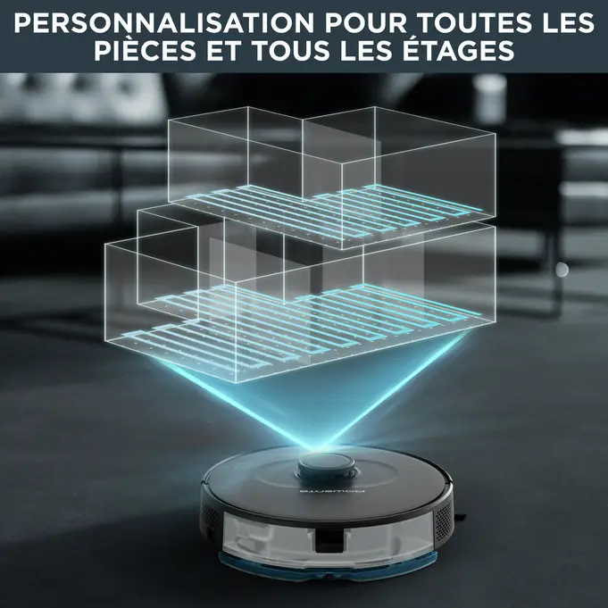 X-Plorer Series 75S+, Robot Vacuum Cleaner, Smart Navigation, 120min, Station 7