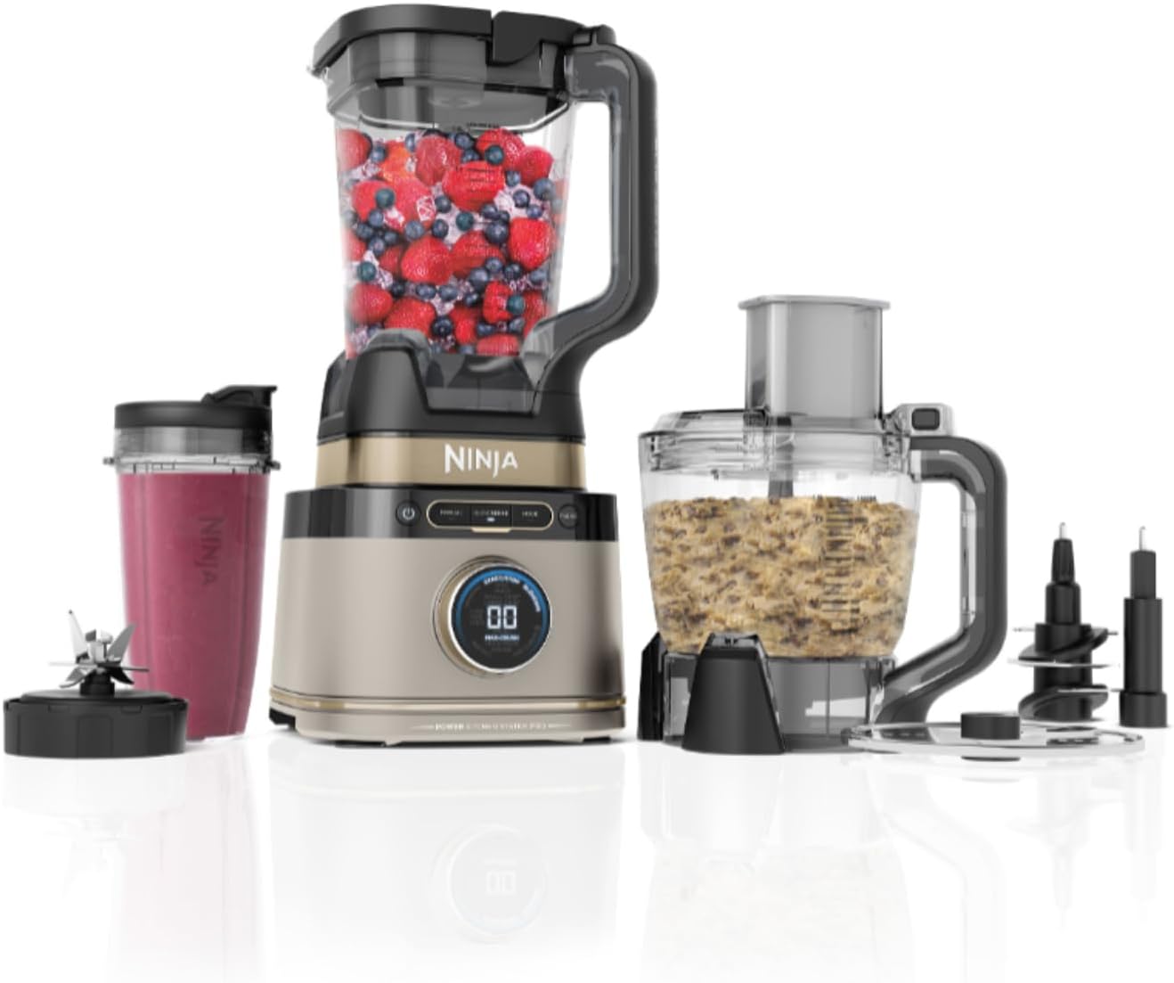 Ninja Detect Power Blender Processor Pro 3-in-1 1200W Stone/Gold (TB401EUSTGD) by Ninja