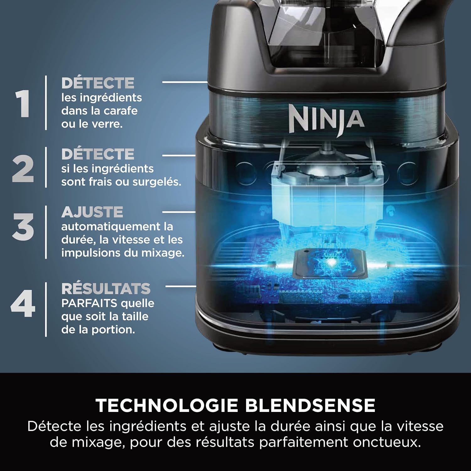 Ninja Detect Power Blender Processor Pro 3-en-1 1200W Stone/Or (TB401EUSTGD) 5