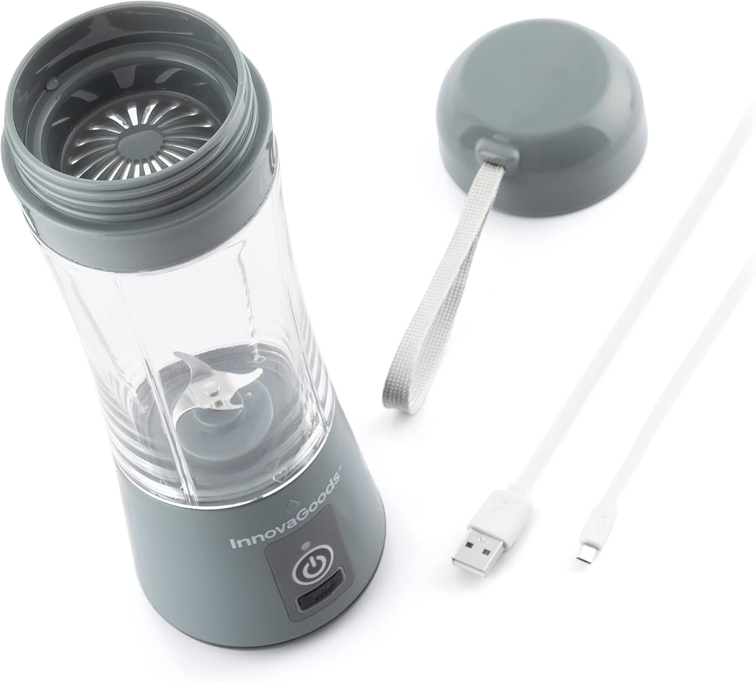 خلاط محمول لتحضير العصائر من InnovaGoods® بسعة 380 مل وقابل لإعادة الشحن by InnovaGoods - View 2