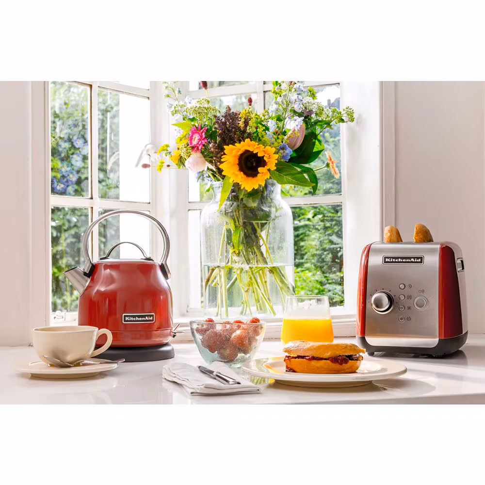 محمصة خبز أوتوماتيكية من كيتشن إيد - شريحتان - أحمر 6