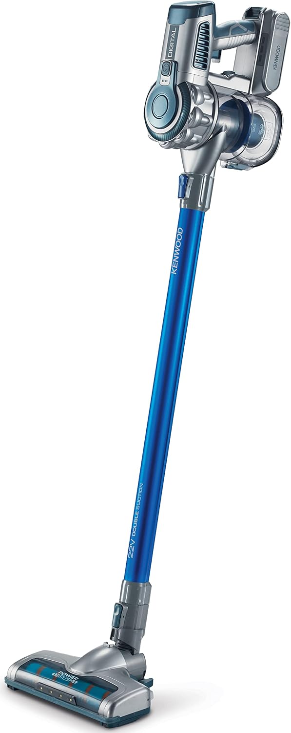 KENWOOD Aspirateur Sans Fil 2-en-1, Aspirateur Balai Vertical + Aspirateur à Main, 200W, SVD20.000BL Bleu