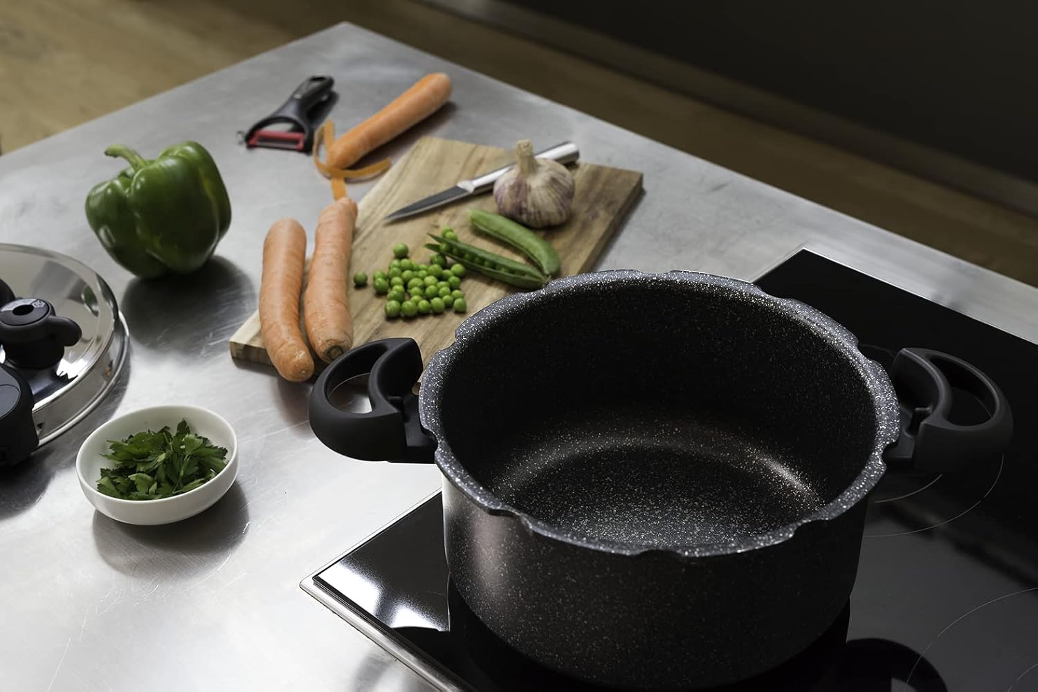 Cocotte SEB ClipsoMinut' Ultra Resist 5L Finition Pierre 3