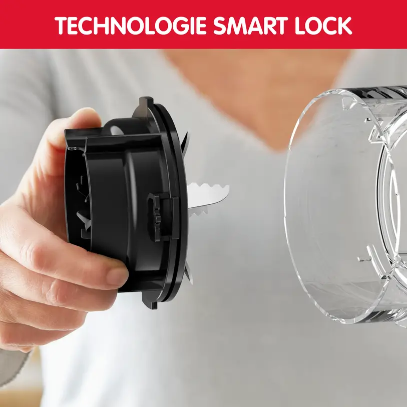 Moulinex Blender Soleil Ivoire 500W 2 vitesses + pulse 4