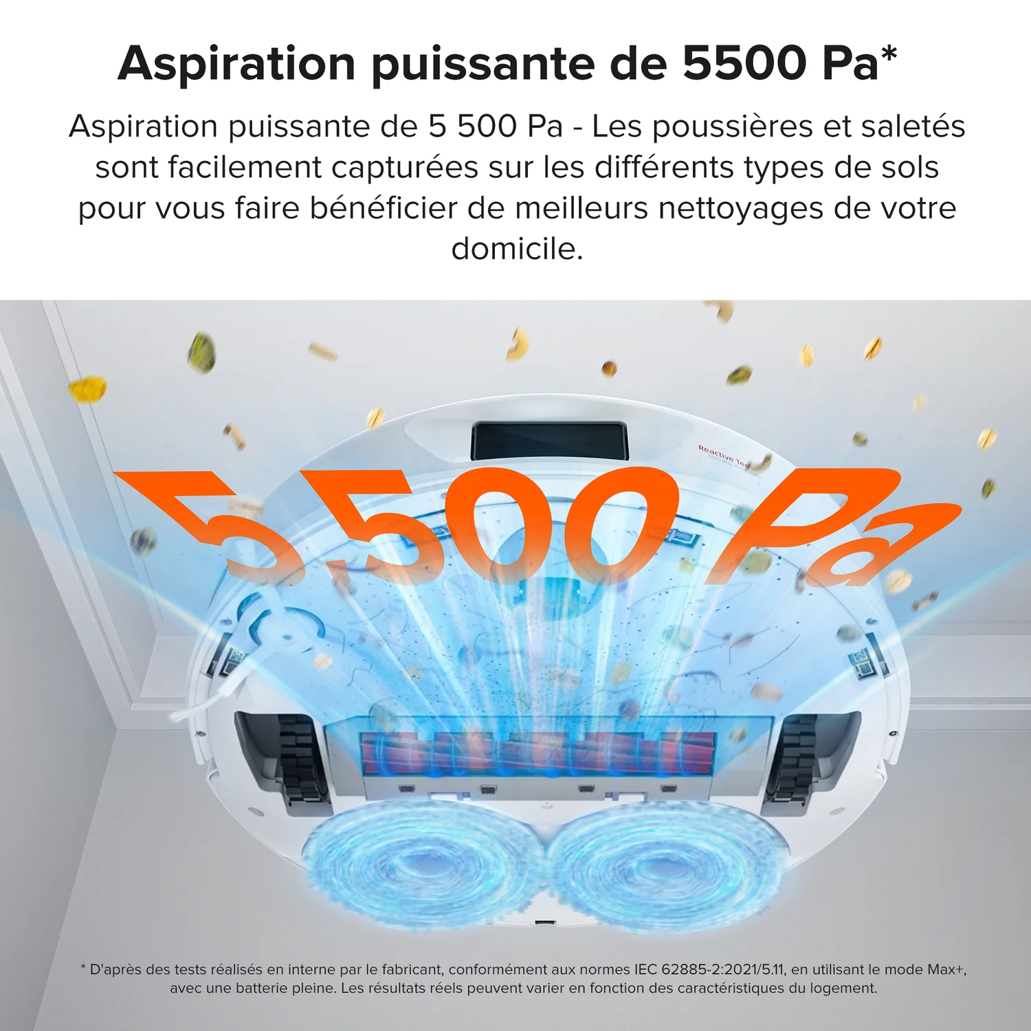 Roborock Qrevo Robot Aspirateur Laveur avec Station Multifonction 5