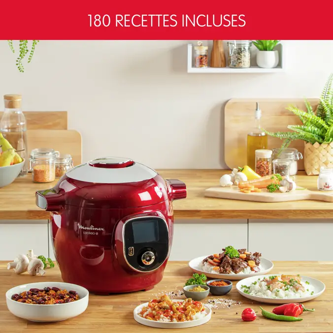 Moulinex Cookeo+ 180 Recettes - Rouge 3