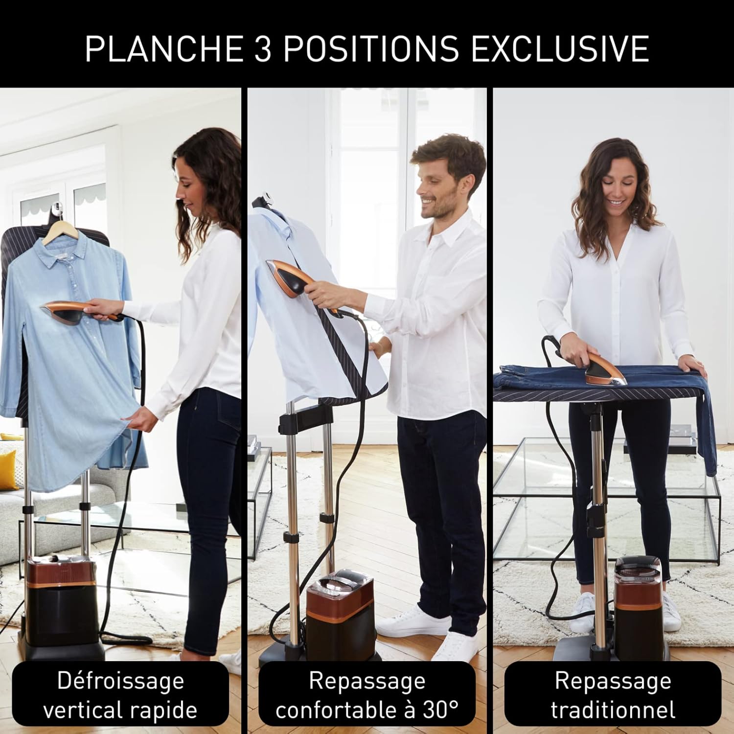 Calor Ixeo Power All-in-One Garment Care System QT2020C0 Black/Copper 5