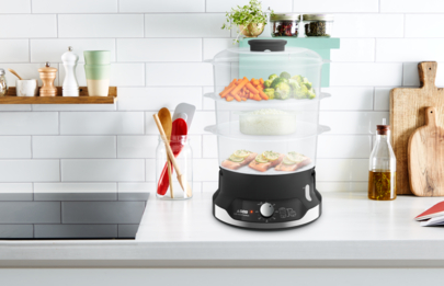 Seb Ultracompact Steam Cooker 9L 3 Bowls 4