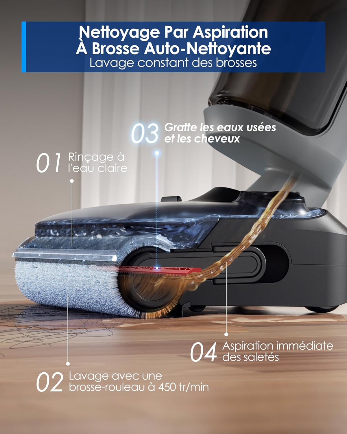 Tineco Floor One i5 Stretch Aspirateur Laveur 4