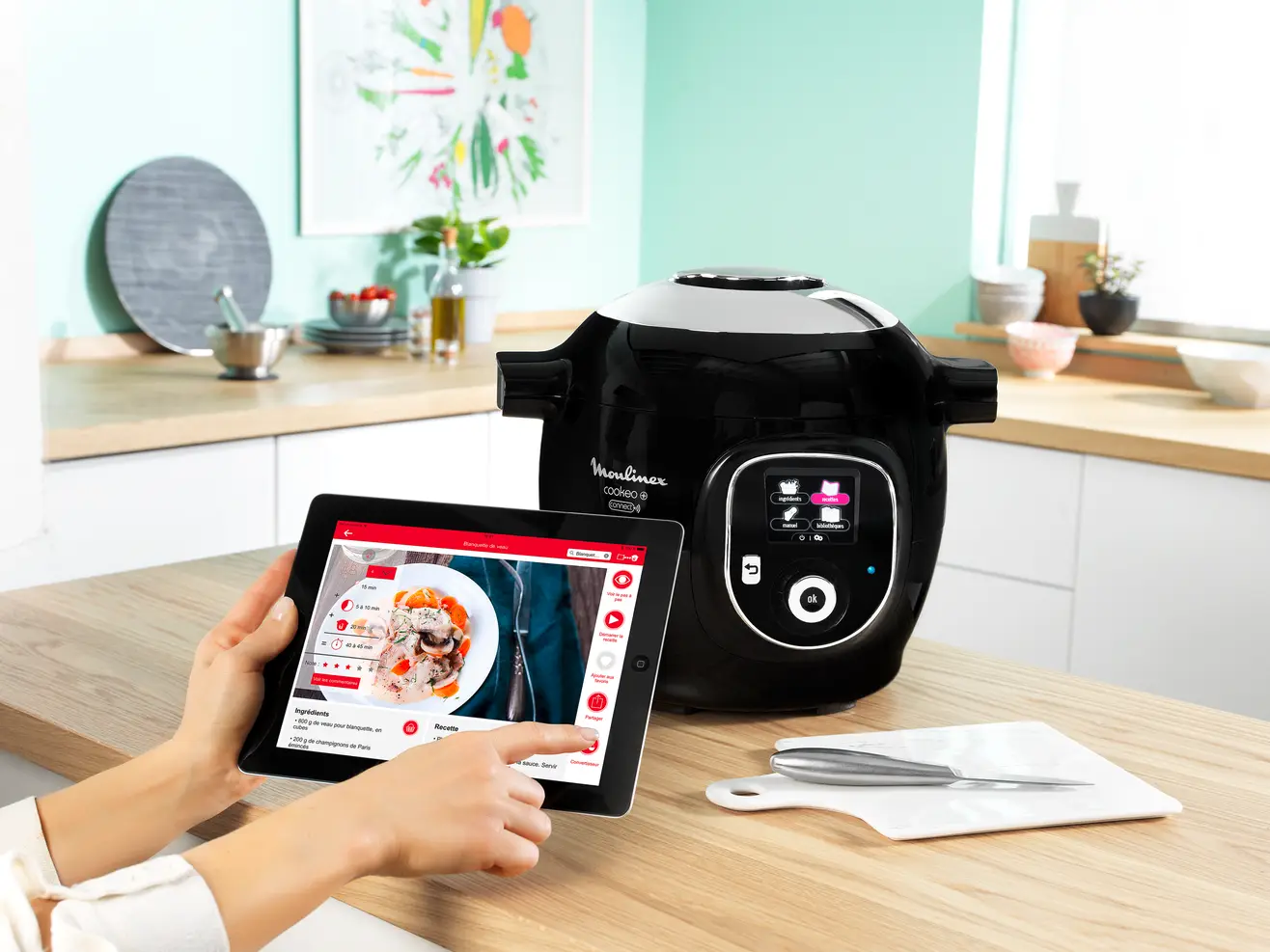 Moulinex Cookeo+ Connect 200 Recettes - Noir 7