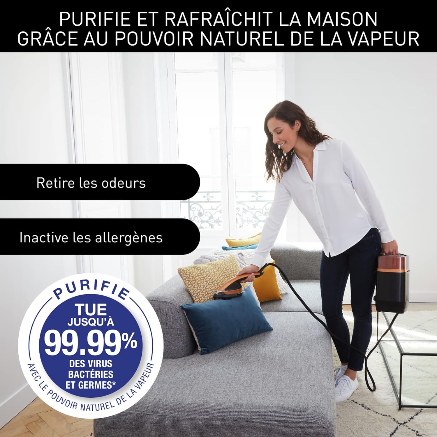 Calor Ixeo Power All-in-One Garment Care System QT2020C0 Black/Copper 4