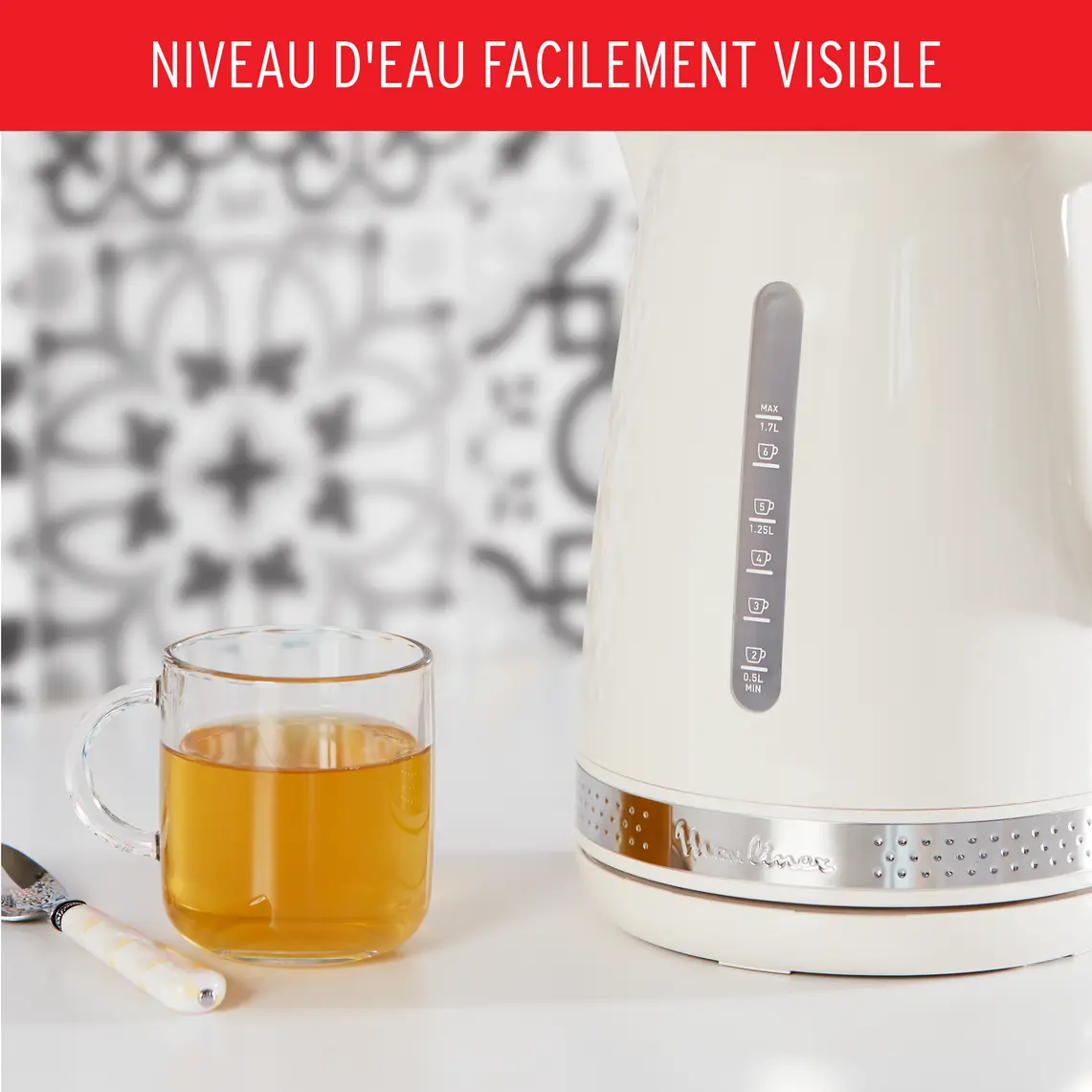 Moulinex Bouilloire electrique Soleil 1.7L 2400W 6