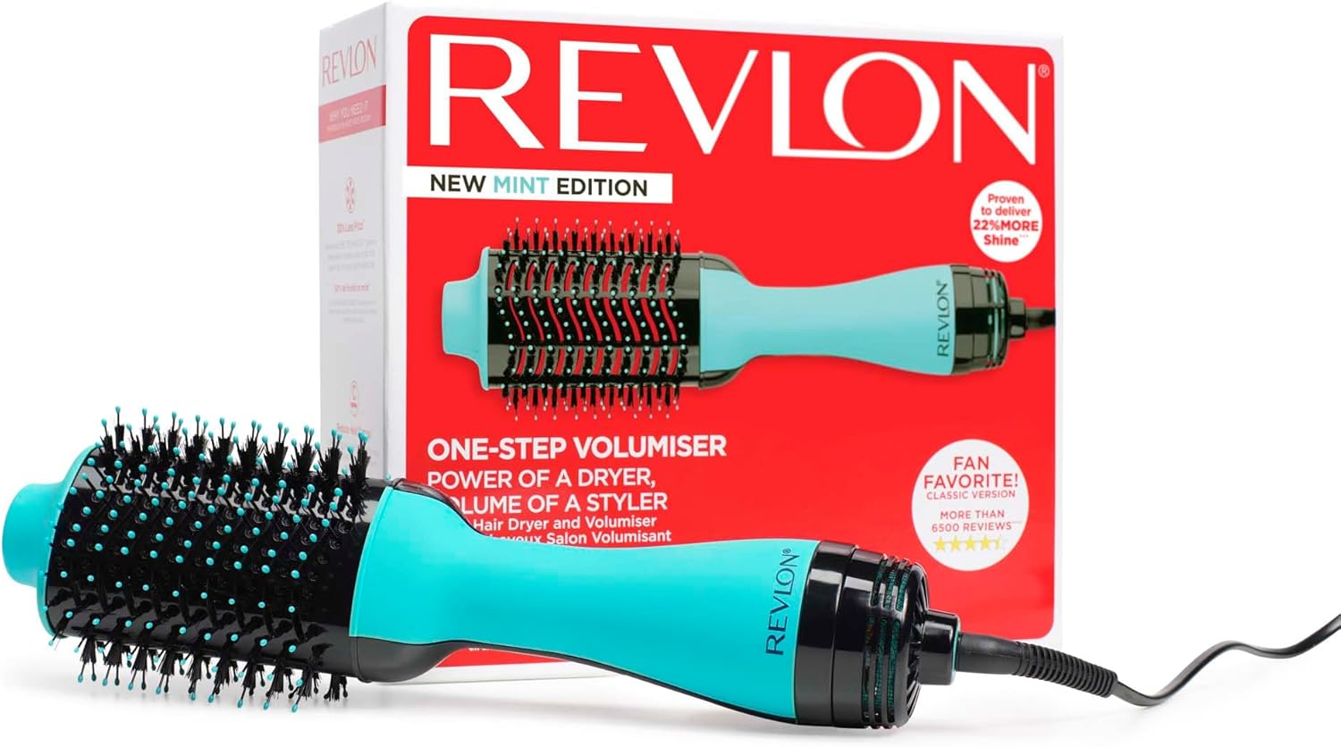 Revlon One-Step Dryer & Volumiser – 800W – Mint by Revlon