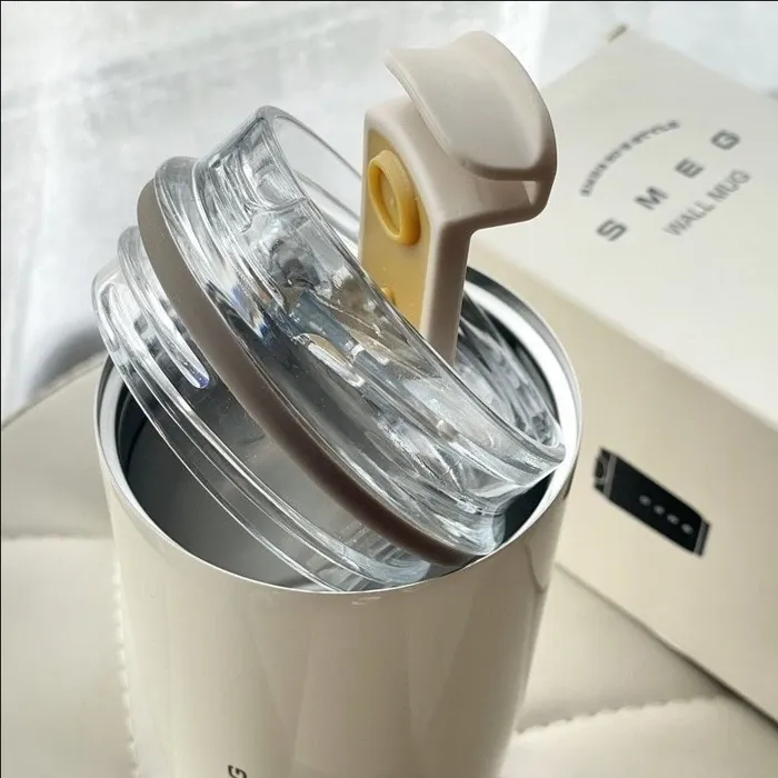 SMEG Insulated Mug, Stainless Steel Coffee Cup by Smeg - View 2