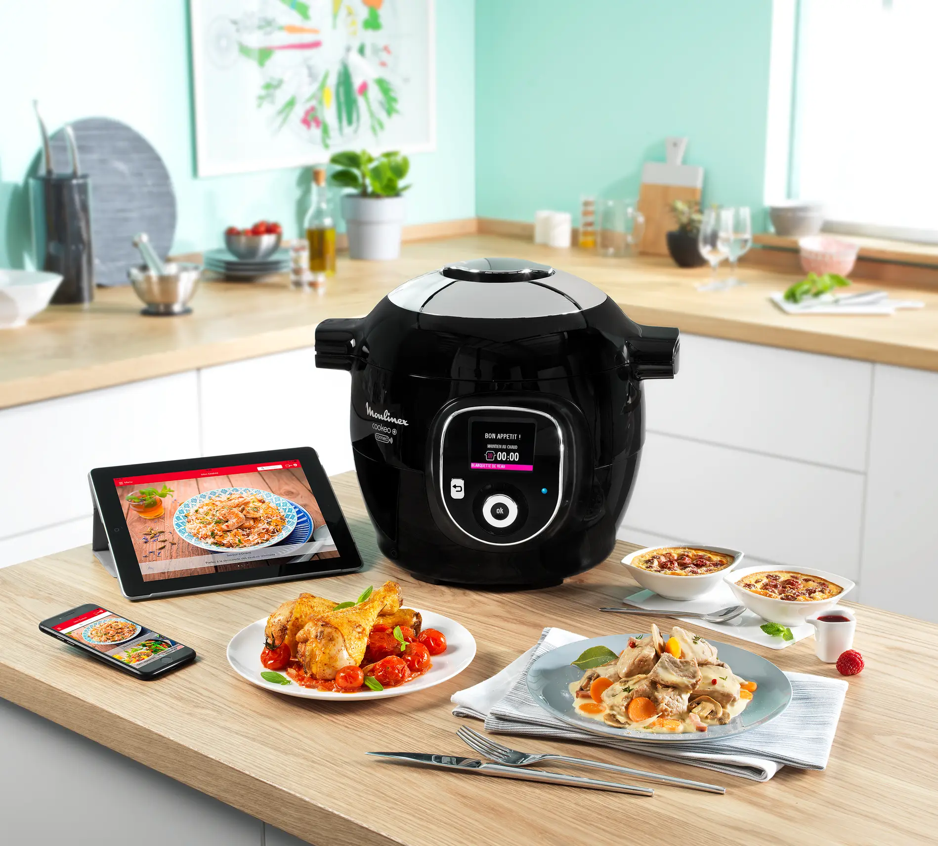 Moulinex Cookeo+ Connect 200 Recettes - Noir 5