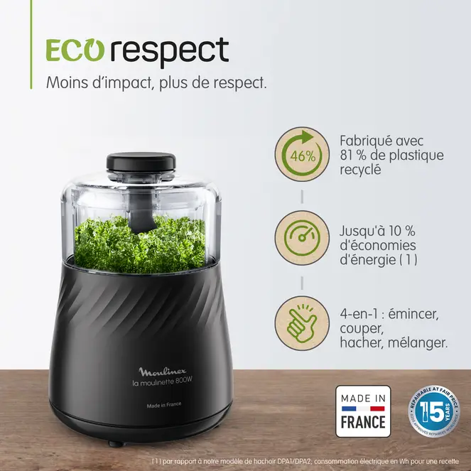 Moulinex La Moulinette Eco Respect DP710810 Hachoir 3