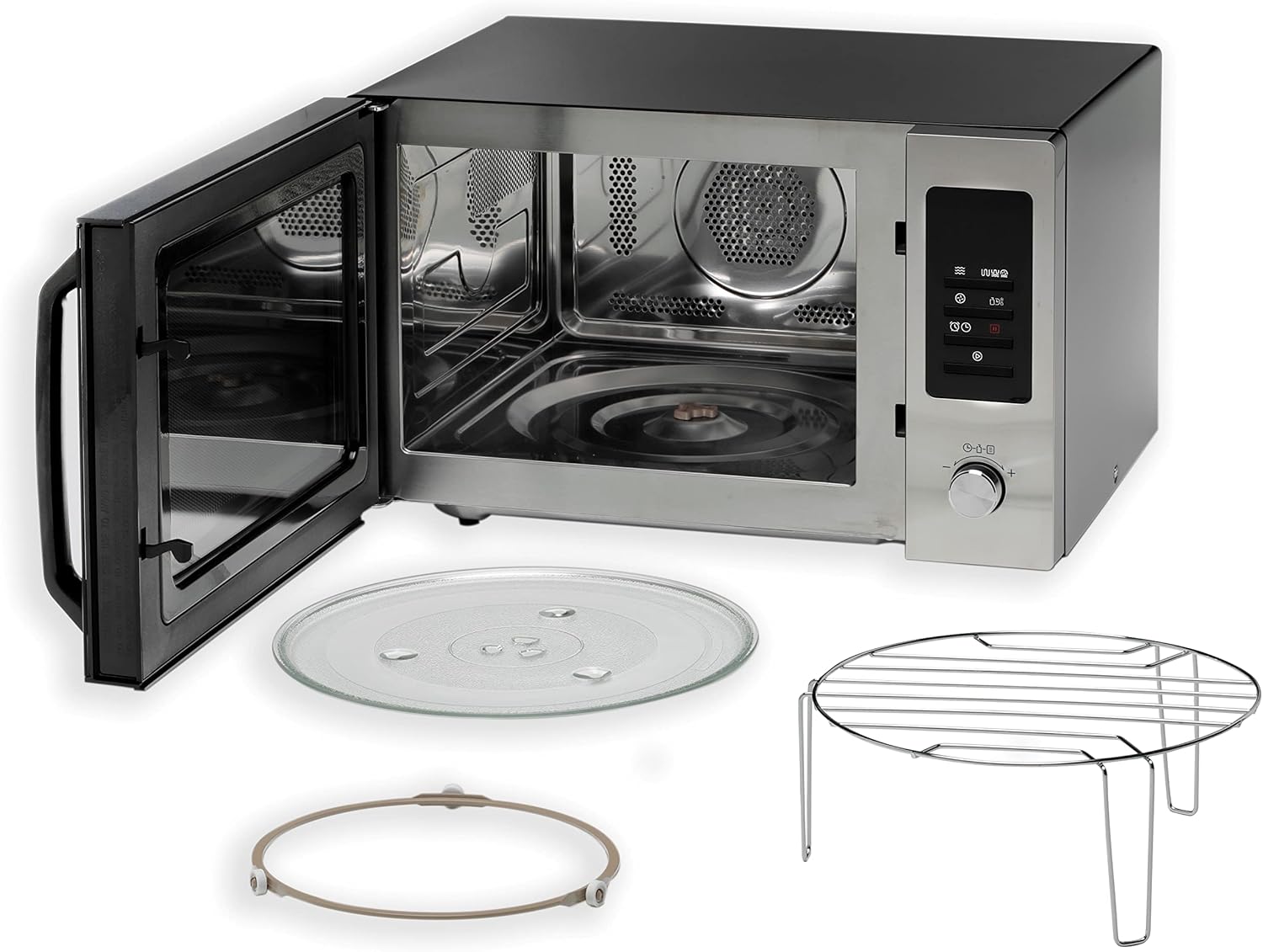 Kenwood 30L Microwave Oven with Grill and Convection MWM31.000BK Black/Silver 3