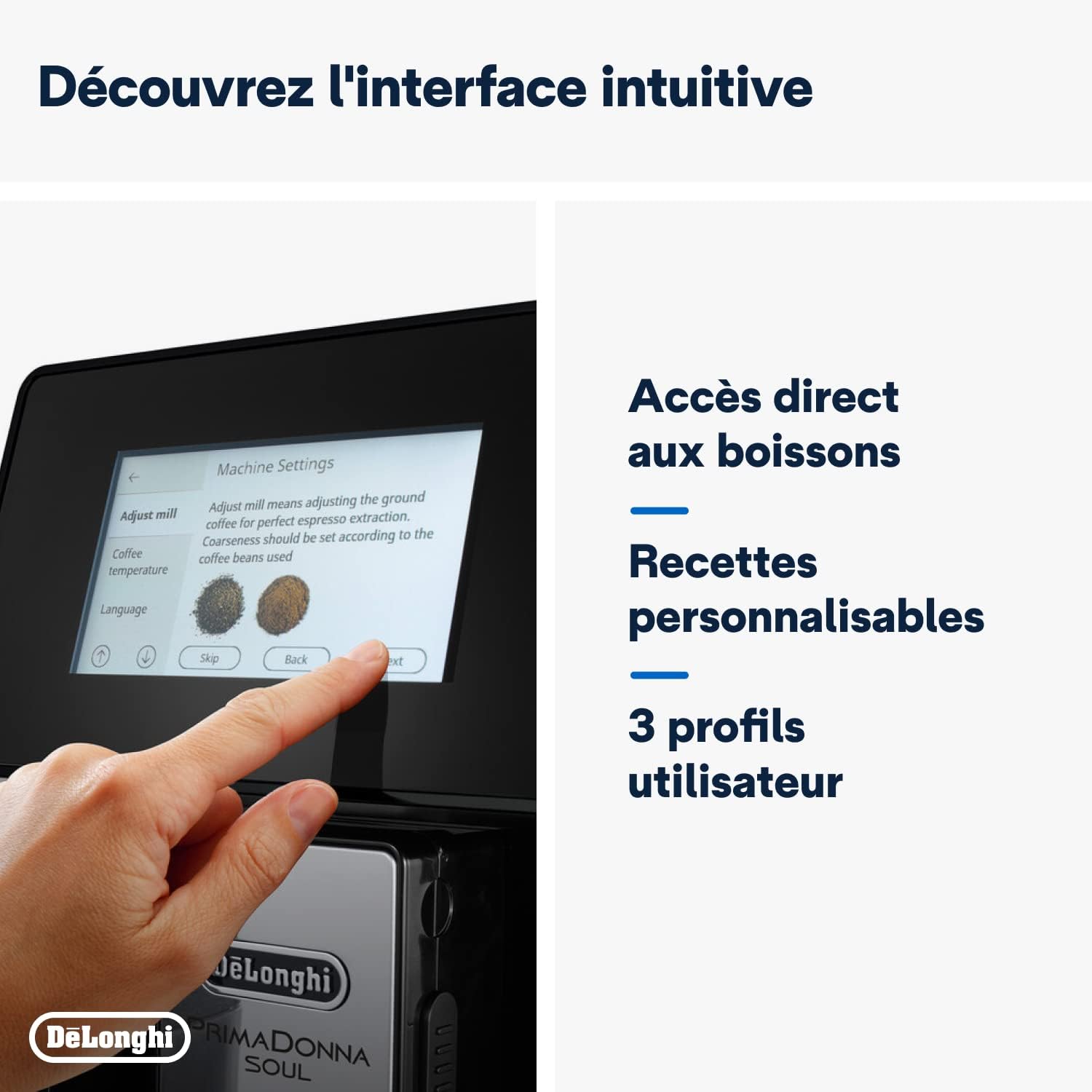 Delonghi PrimaDonna Soul Bean-to-Cup Coffee Machine ECAM 612.55.SB 6