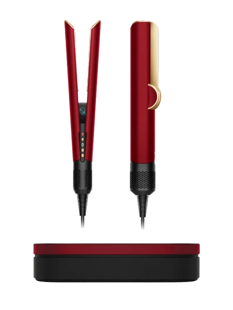 Dyson Airstrait - Red Velvet & Gold Hair Straightener by Dyson