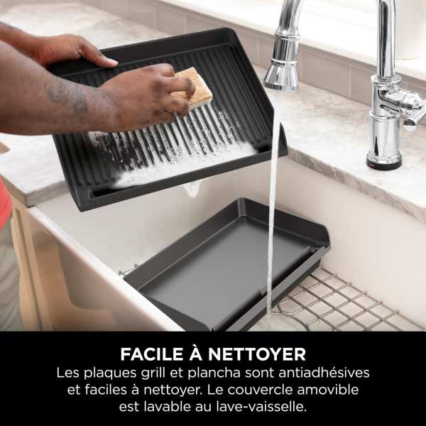 Grill et plancha d’intérieur Ninja Sizzle GR101EU 8