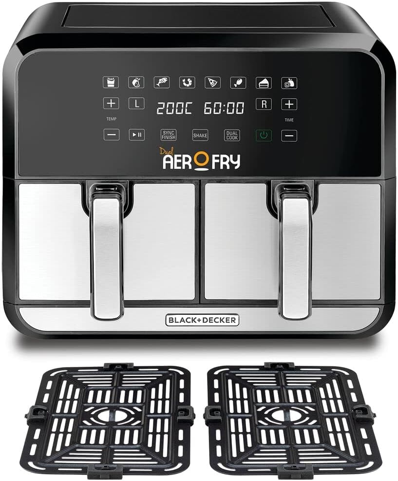 Black & Decker Digital Dual Zone Air Fryer 1700W 4L+4L DZAF1700-B5 by Black&Decker - View 2