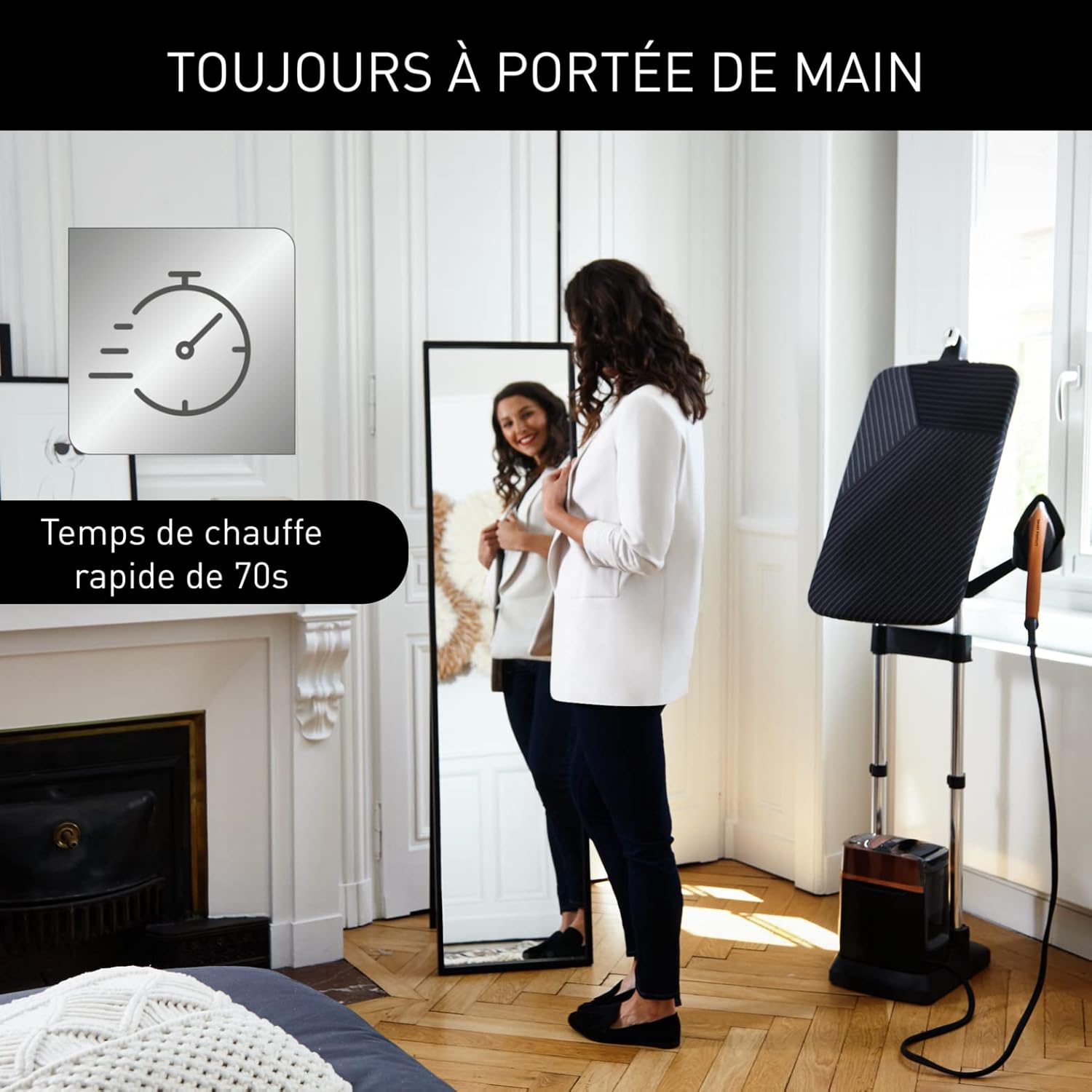 Calor Ixeo Power All-in-One Garment Care System QT2020C0 Black/Copper 8