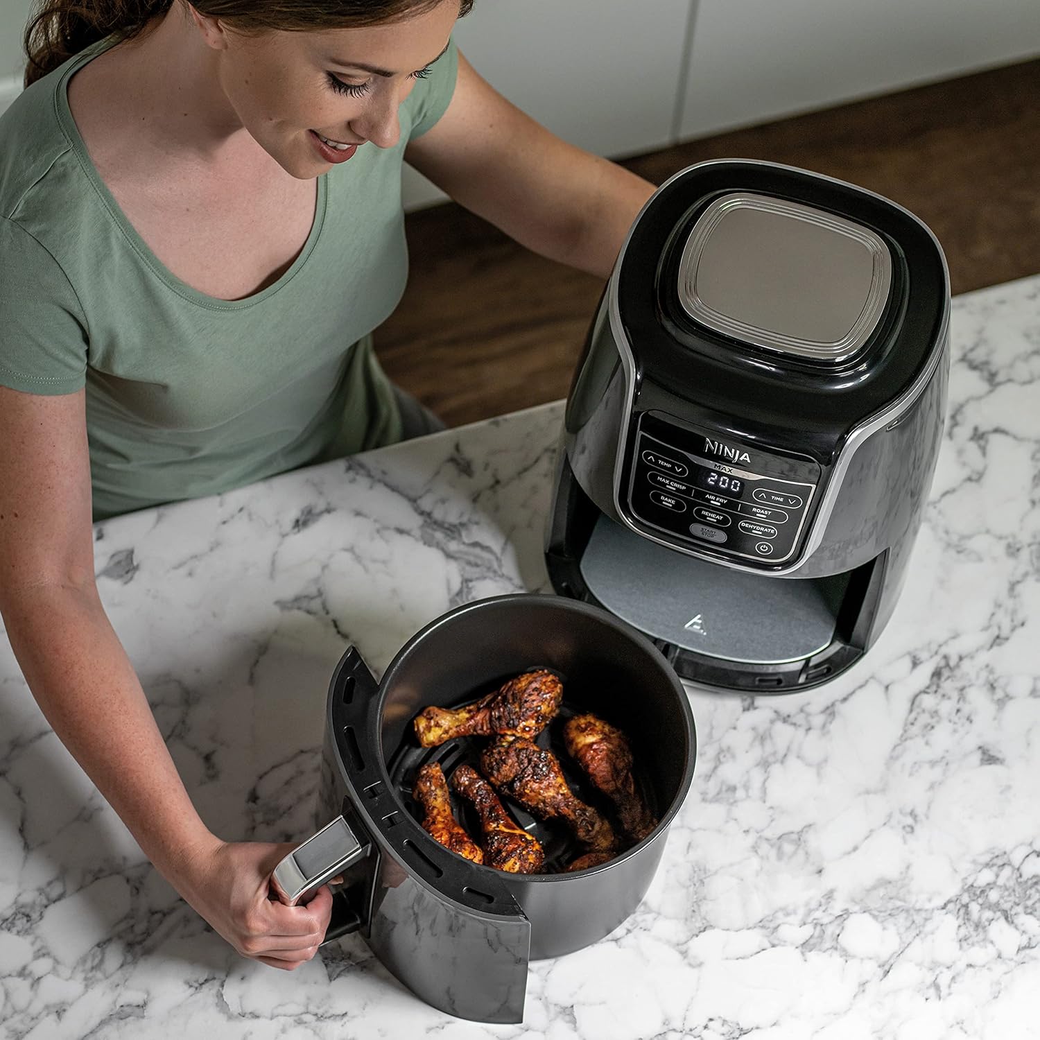 NINJA Air Fryer MAX Family Size, 5.2L AF160EU 2
