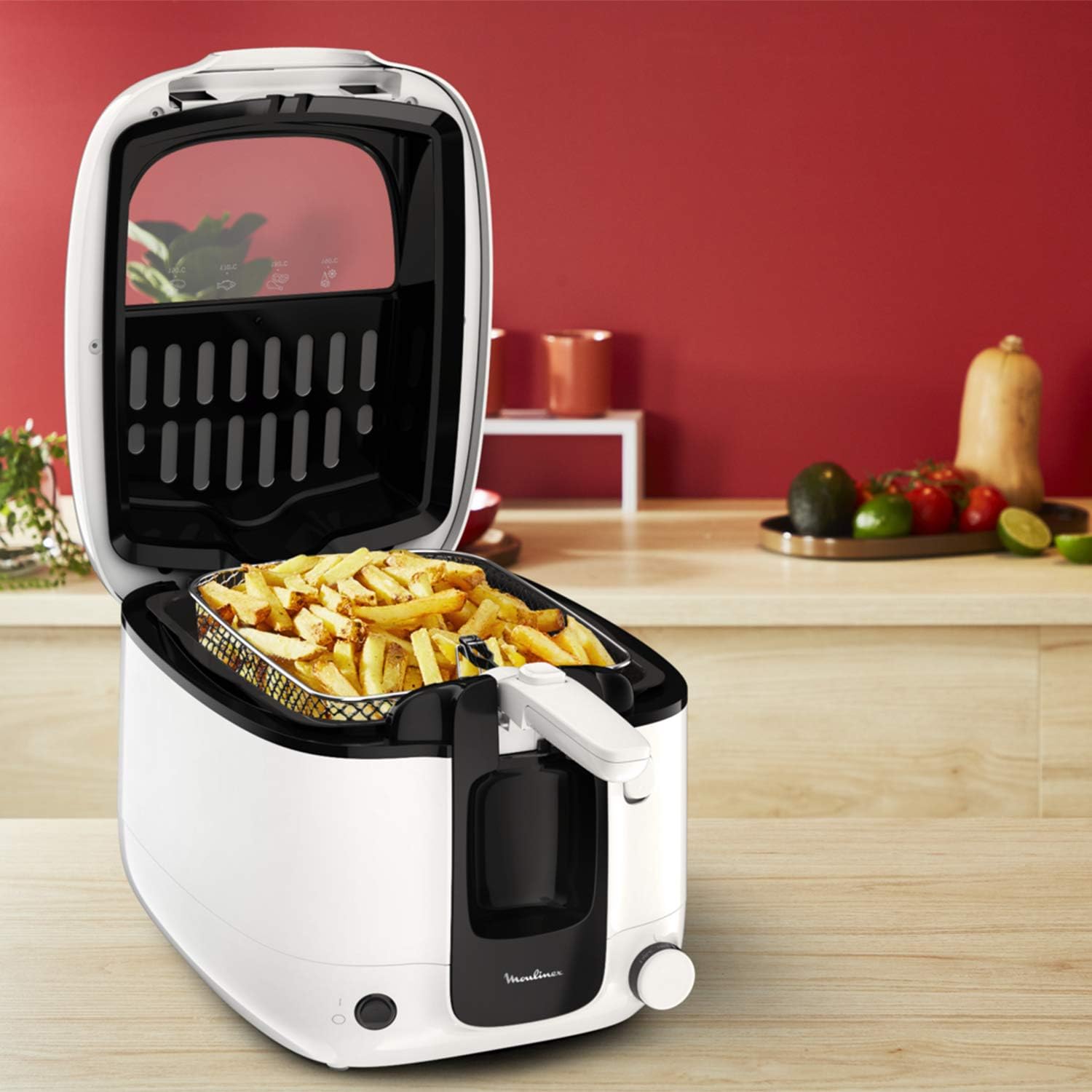 Moulinex Deep Fryer, 2.2L Oil, 1.5kg Fries, Non-stick Removable Bowl, Super Uno, White 3