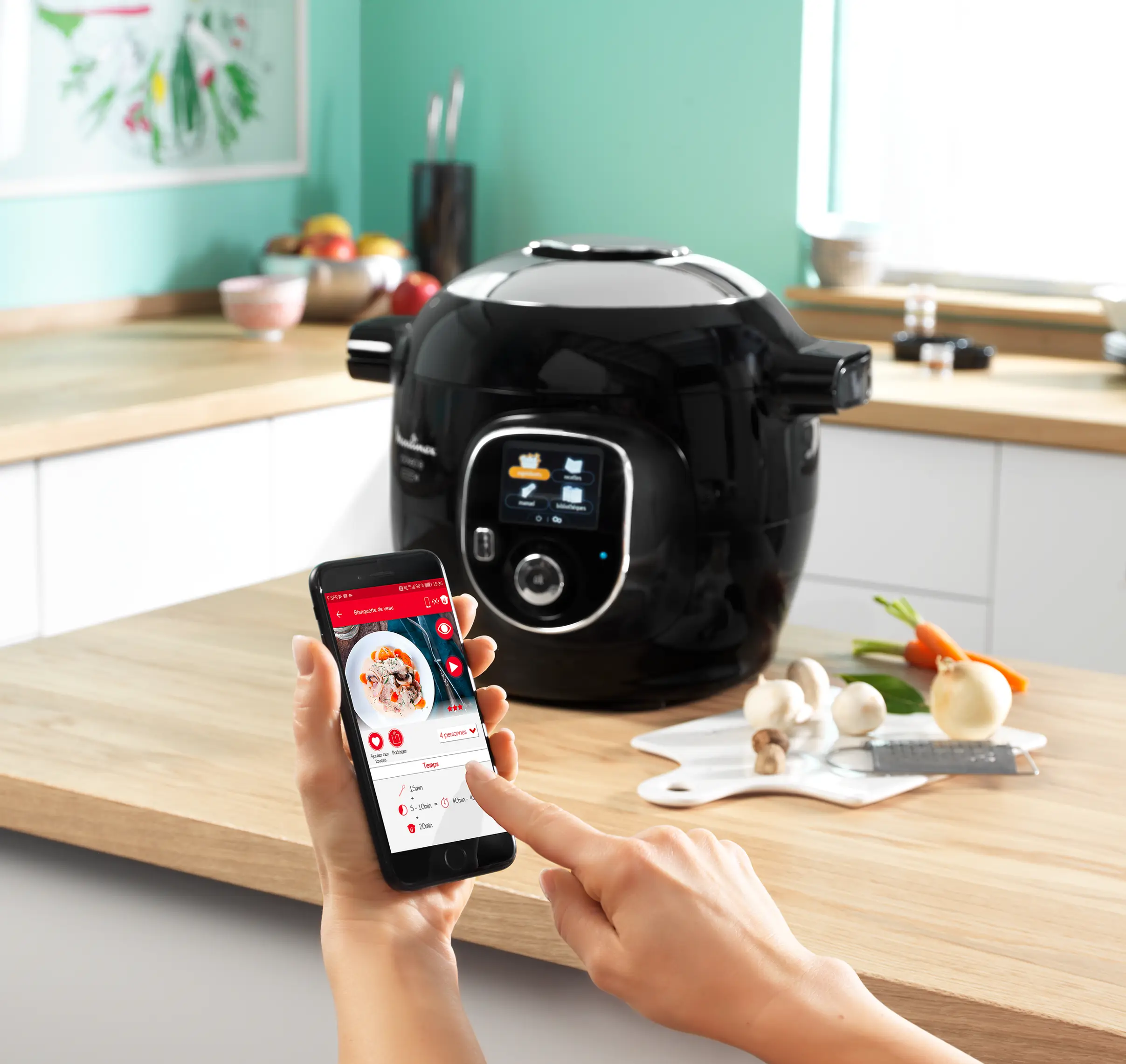 Moulinex Cookeo+ Connect 200 Recettes - Noir 3
