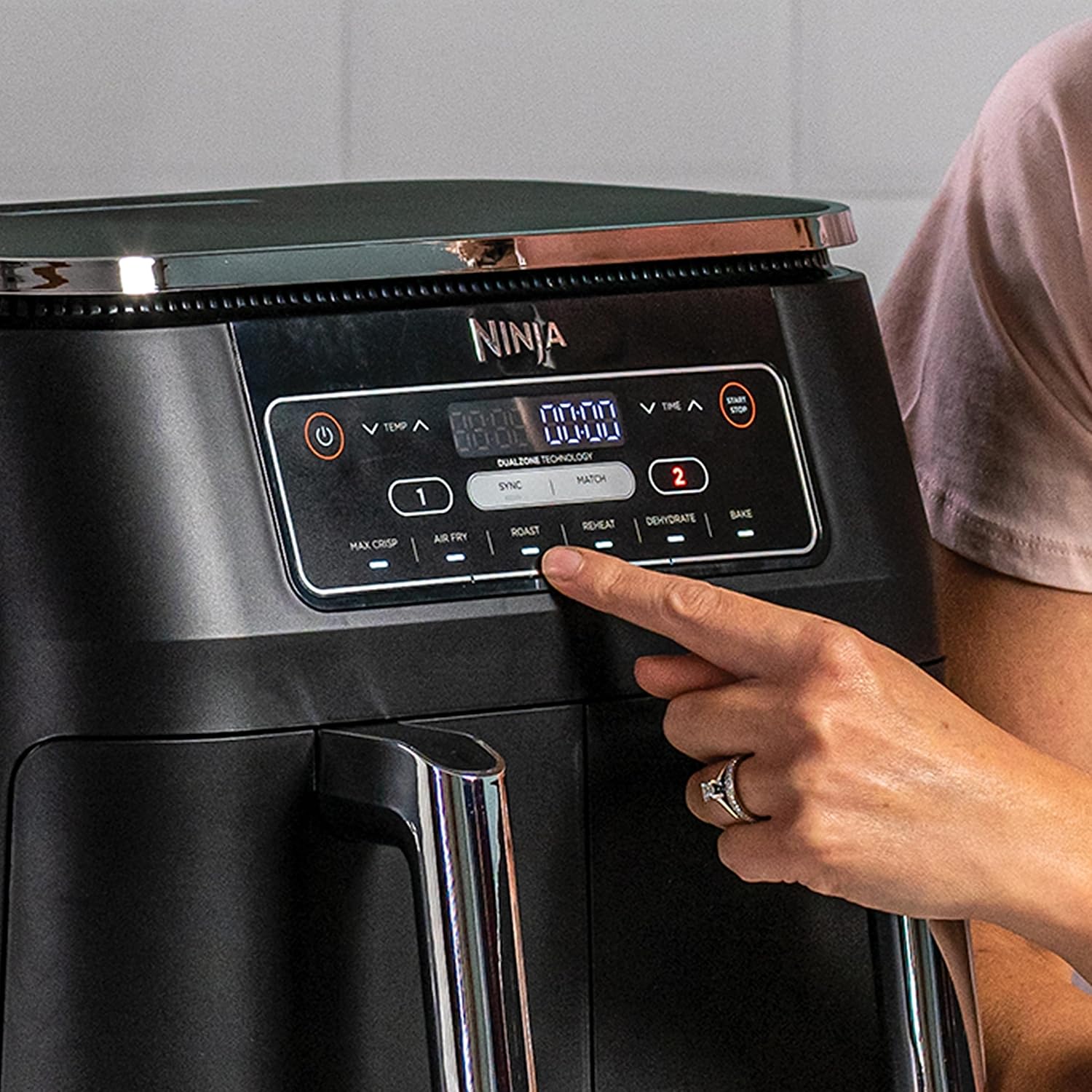 NINJA Foodi Dual Zone Airfryer Digital, 2 Drawers, 7.6L 3