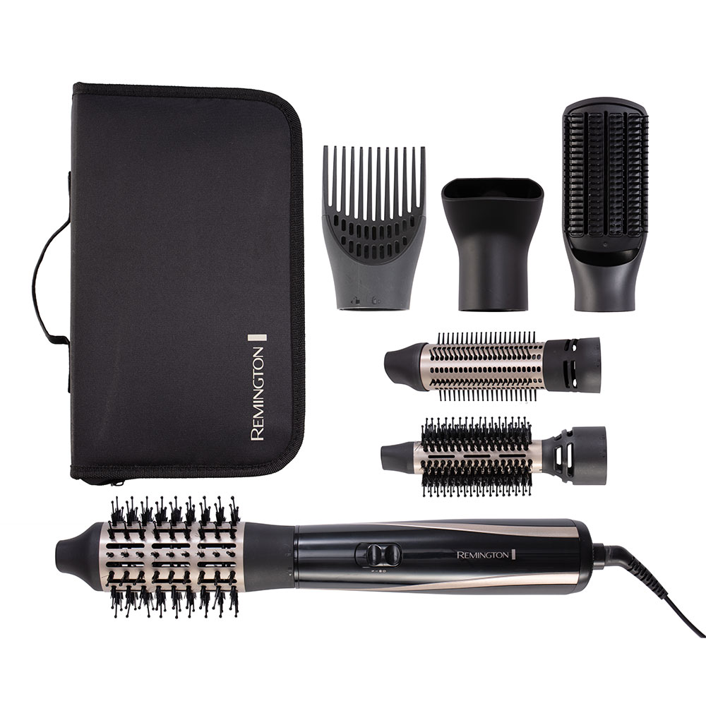فرشاة الهواء الساخن ريمنجتون Blow Dry & Style AS7700 مع 6 ملحقات تصفيف by Remington
