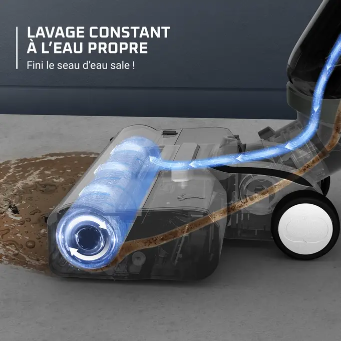 X-Clean 4 Cordless Vacuum Mop, Simultaneous Vacuuming and Washing to Save Time 4