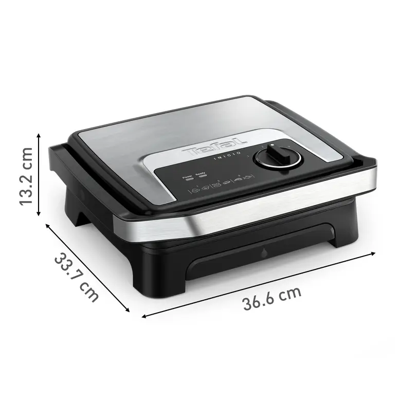 Tefal Appareil à Panini et Gril Inicio Adjust 2000W avec Thermostat Réglable 8