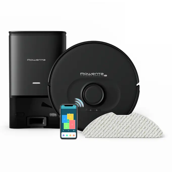 X-Plorer Series 75S+, Robot Vacuum Cleaner, Smart Navigation, 120min, Station by Rowenta