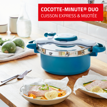 CLIPSOMINUT'® DUO 5L Cocotte-minute® - Bleu Boréal 3