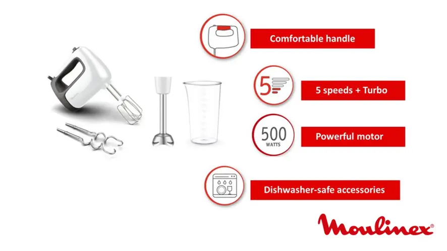 Prep'Mix HM462110 Batteur - 500W 4