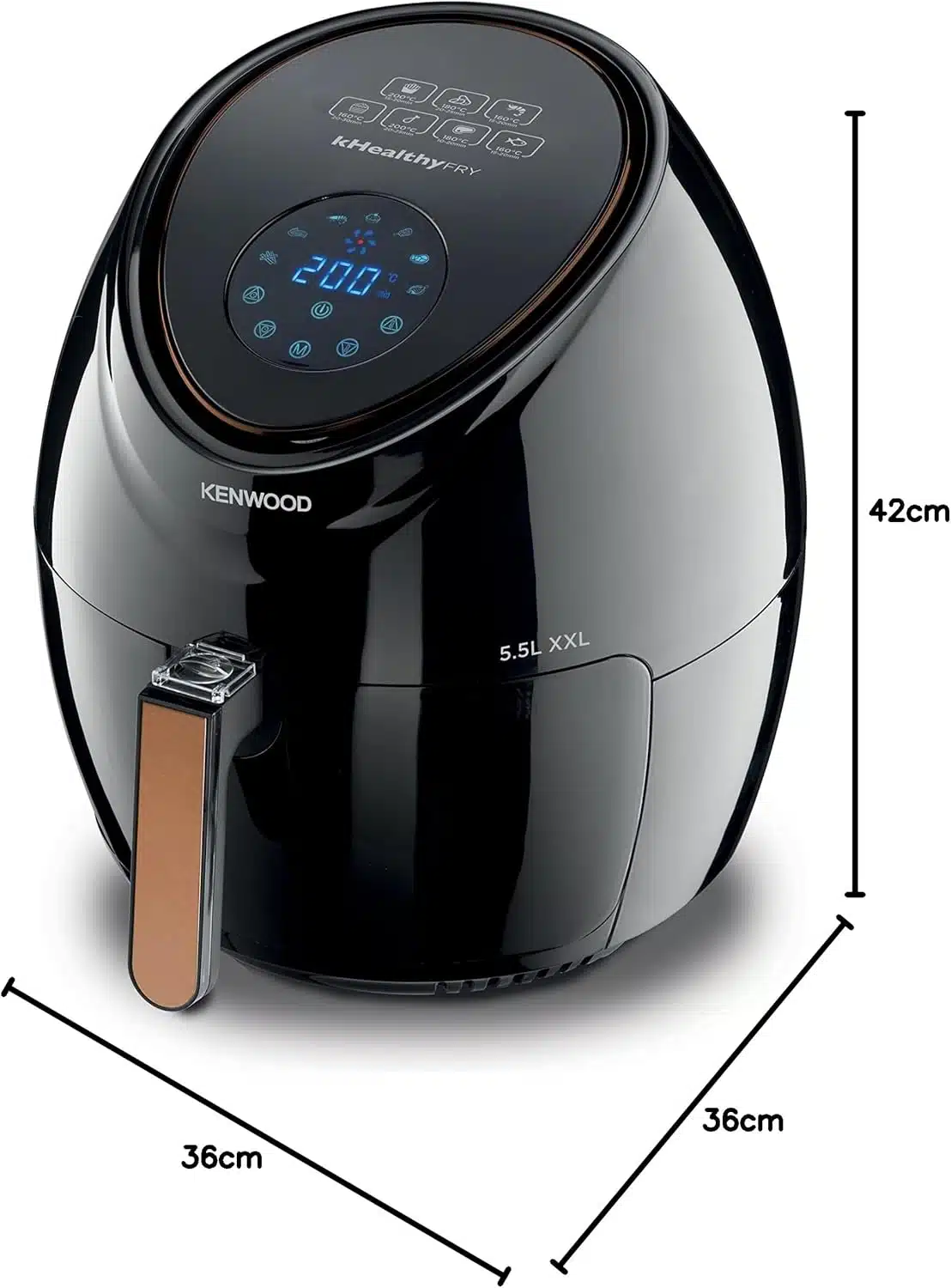 Kenwood Air Fryer XXL 5.5L - HFP50.000BK 3